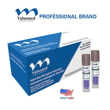 Valuemed Professional ValueTest 24 hour Biological Indicators 100/box