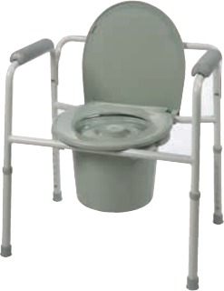ProBasics Three-in-One Steel Commode