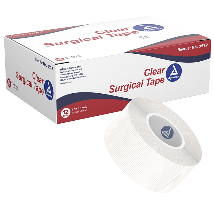 Dynarex Clear Surgical Tape 1" x 10yds