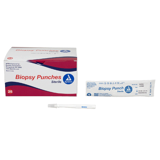 Dynarex Sterile White Biopsy Punches, 1.5 mm