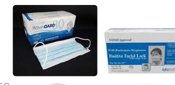 Procedure face masks and shields