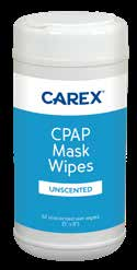 Carex CPAP Mask Wipes Unscented