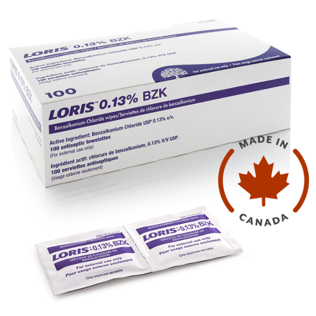 LORIS™ BZK (Benzalkonium Chloride) Towelette Wipes