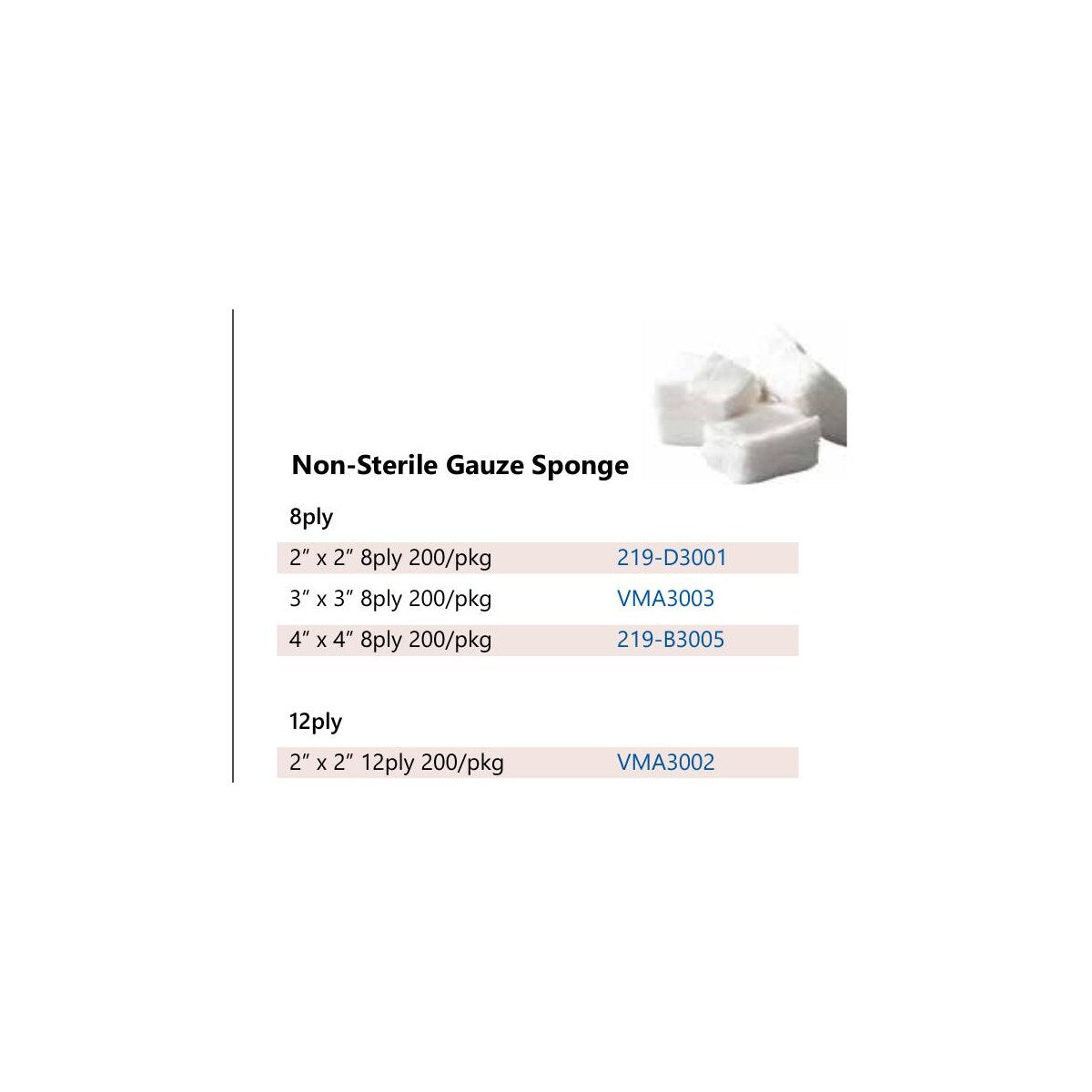 Non-Sterile Gauze Sponge 8-Ply product image