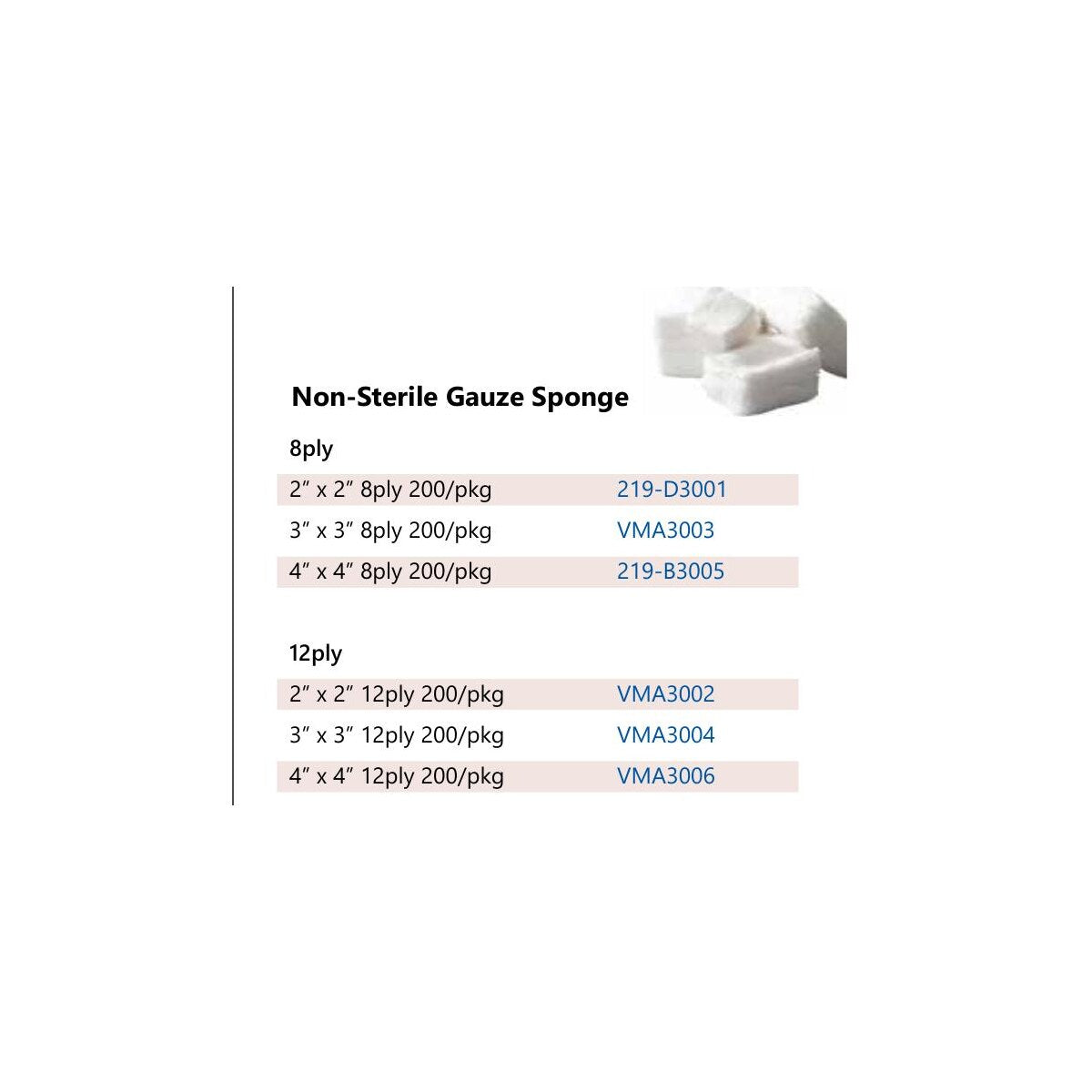Non-Sterile Gauze Sponge 12-Ply product image