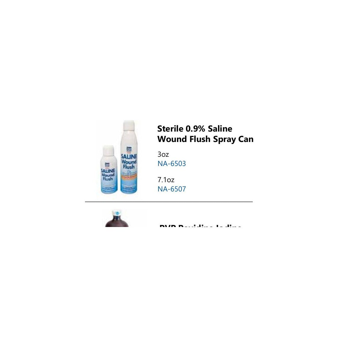 Sterile 0.9% Saline Wound Flush Spray Can product image