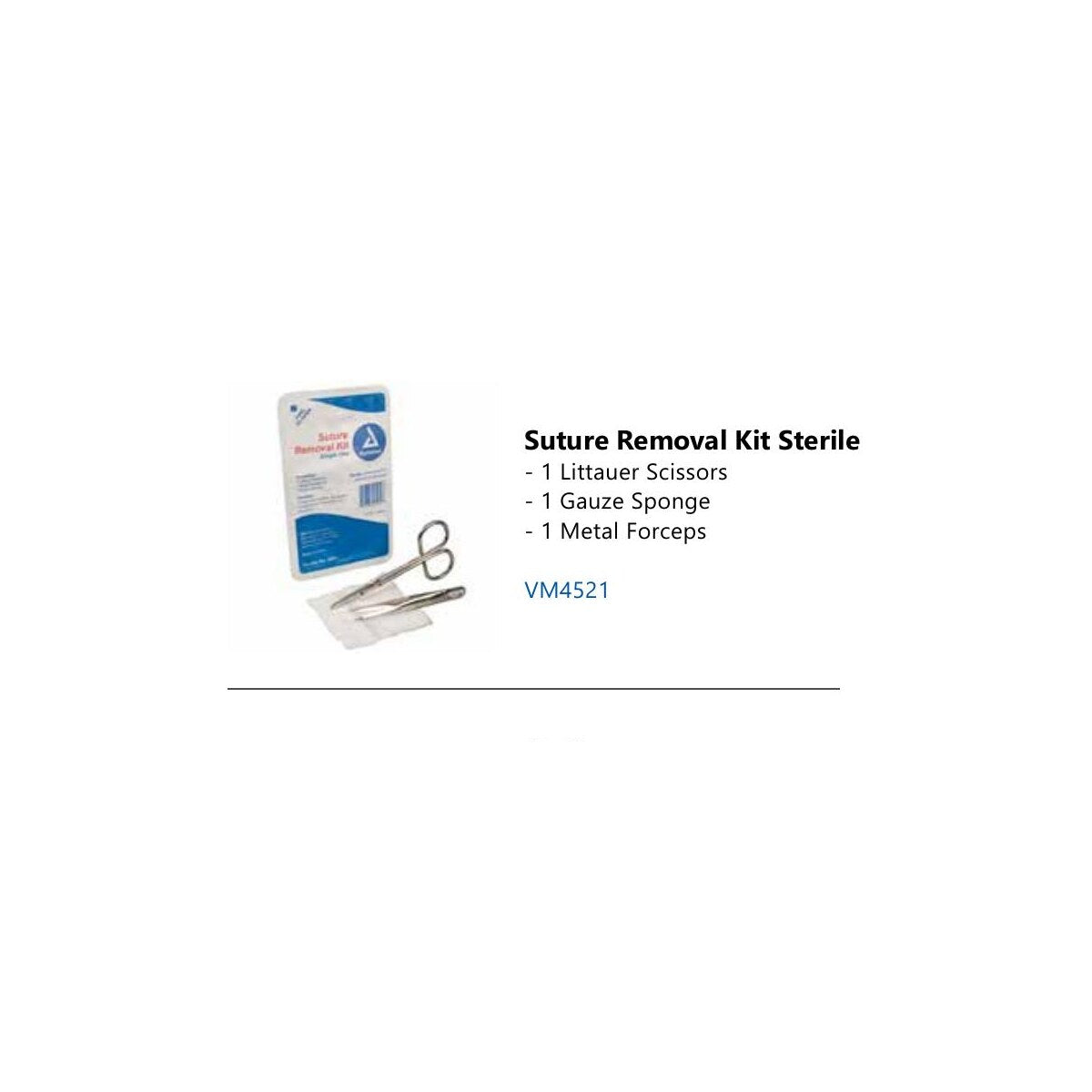 Sterile suture removal tray