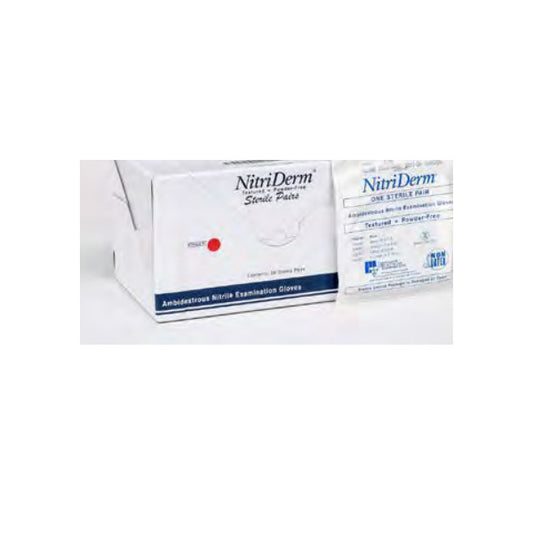 NitriDerm sterile nitrile examination gloves