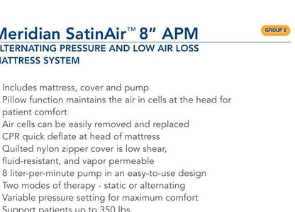 Meridian SatinAir 5 inch plus 3 inch foam base system