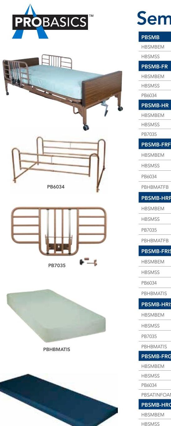ProBasics semi-electric bed package family