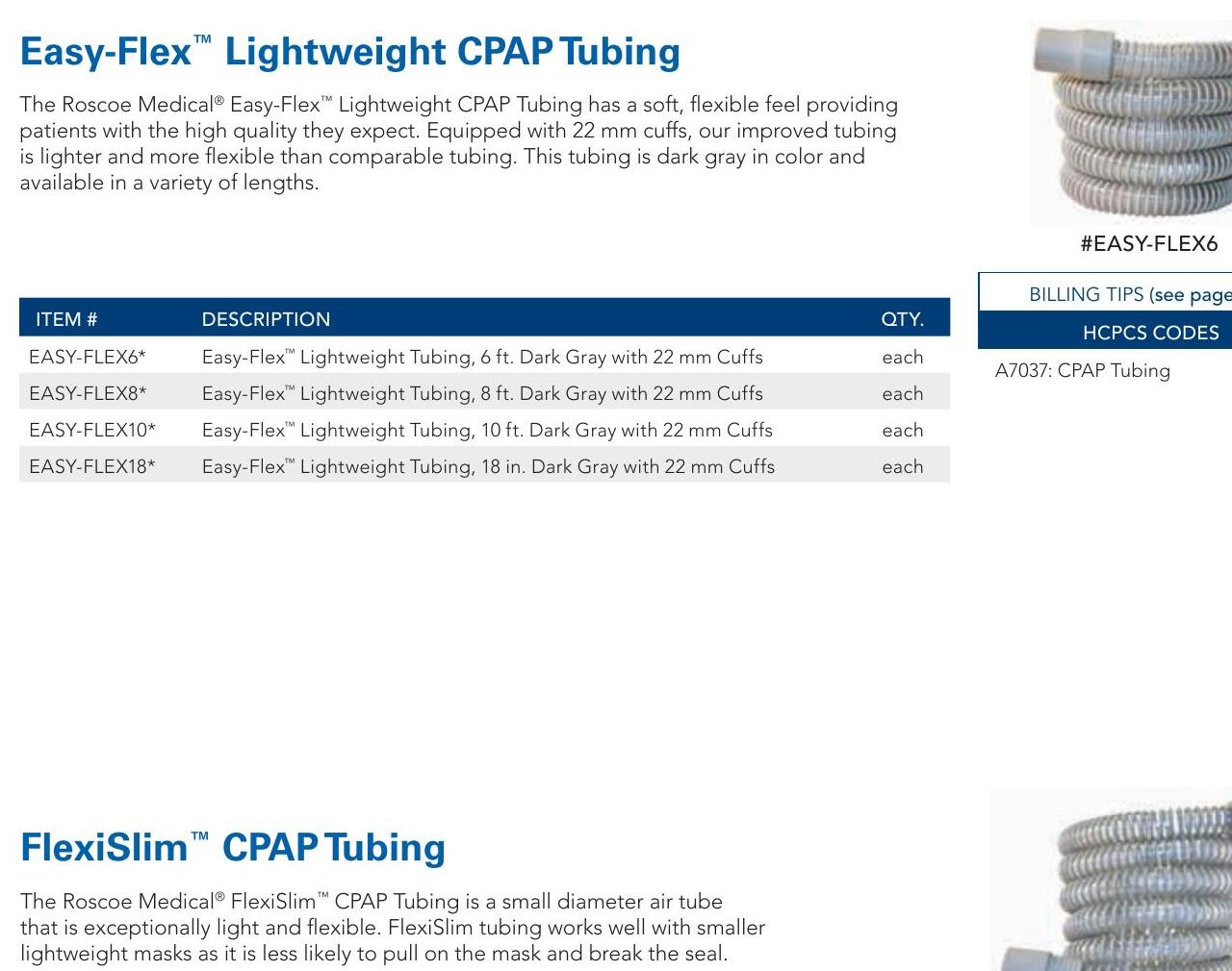 FlexiSlim CPAP tubing