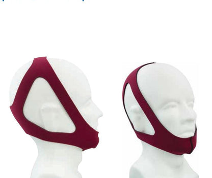 CPAP replacement chin strap in ruby red