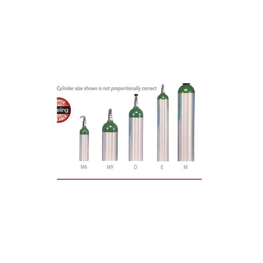 Compass Health standard aluminum oxygen cylinders