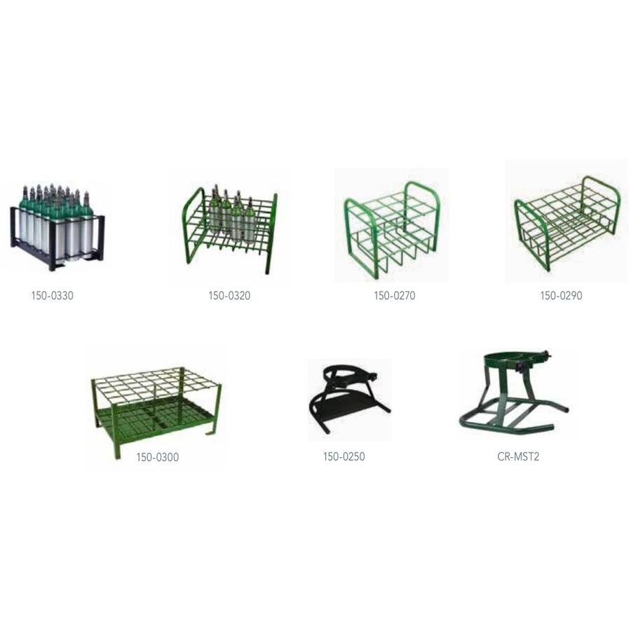 Compass Health heavy-duty cylinder racks and stands