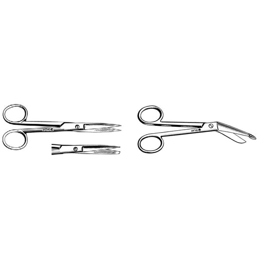 Operating scissors and Lister bandage scissors family