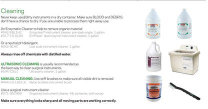 Instrument cleaning products from Stevens MDR catalogue page 8