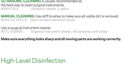 Ultrasonic and manual instrument cleaning products from Stevens MDR catalogue page 8