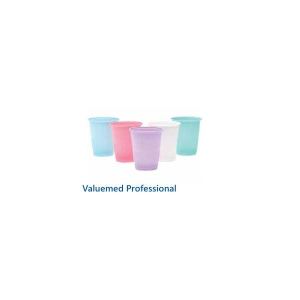 Valuemed Professional plastic cups, white