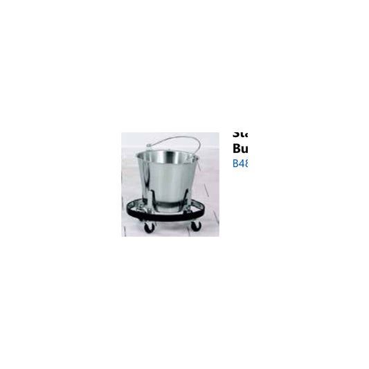 Stainless Steel Kick Bucket with Caster Stand