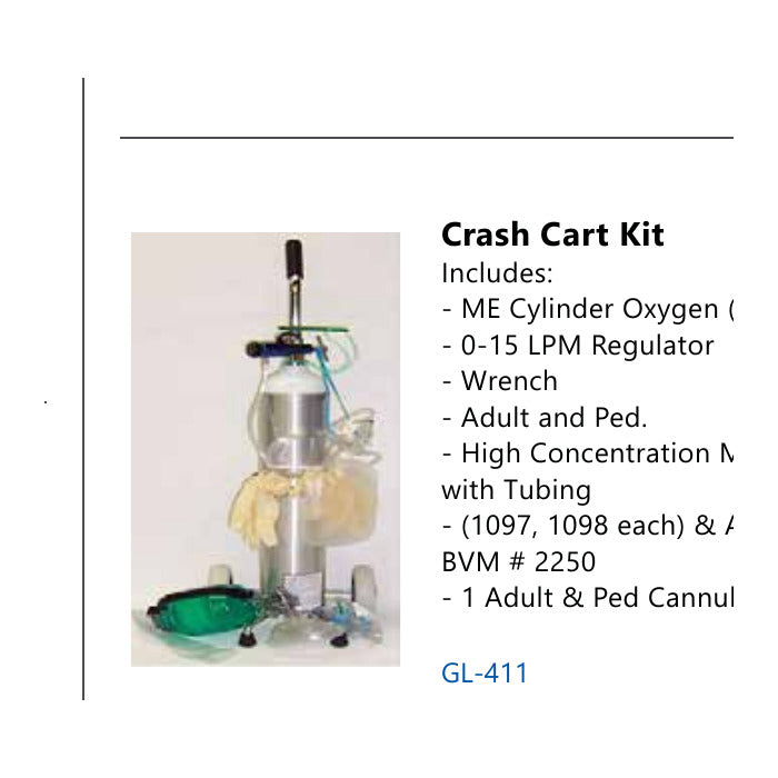 Adult BVM number 2250 in crash cart kit