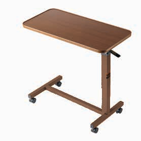 ProBasics Overbed Table with Wood-Grain Top