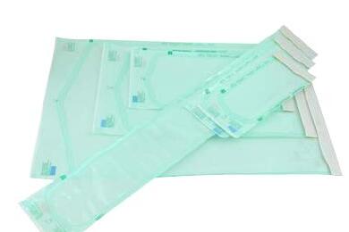 Gusseted clear sterilization pouches