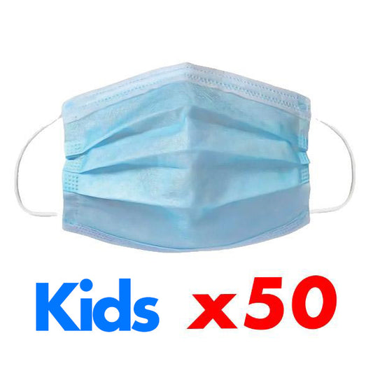 50 Kids Disposable Masks set