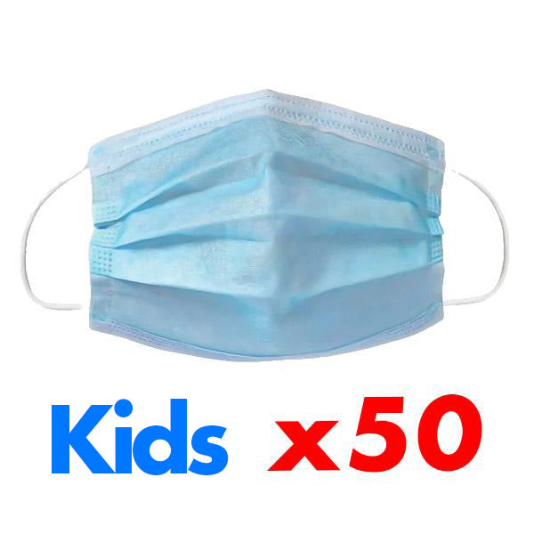50 Kids Disposable Masks set
