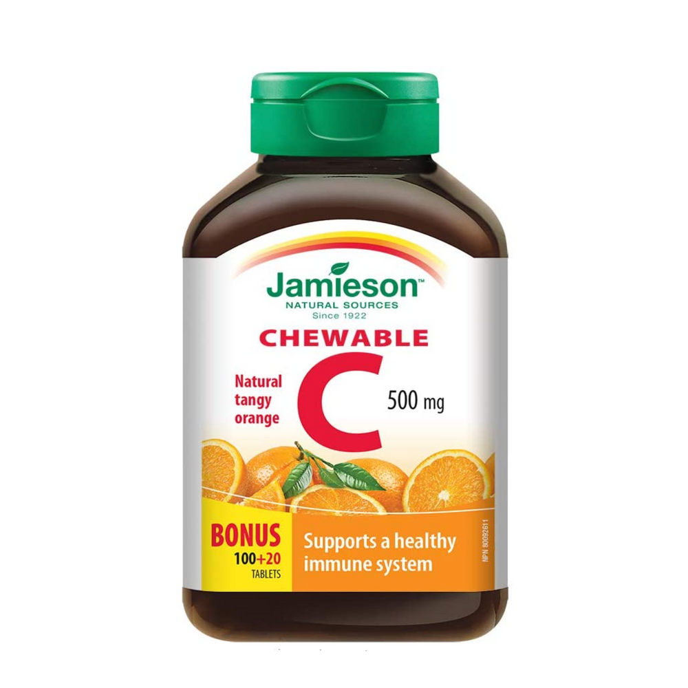 Jamieson Chewable Vitamin C 500 mg - Tangy Orange