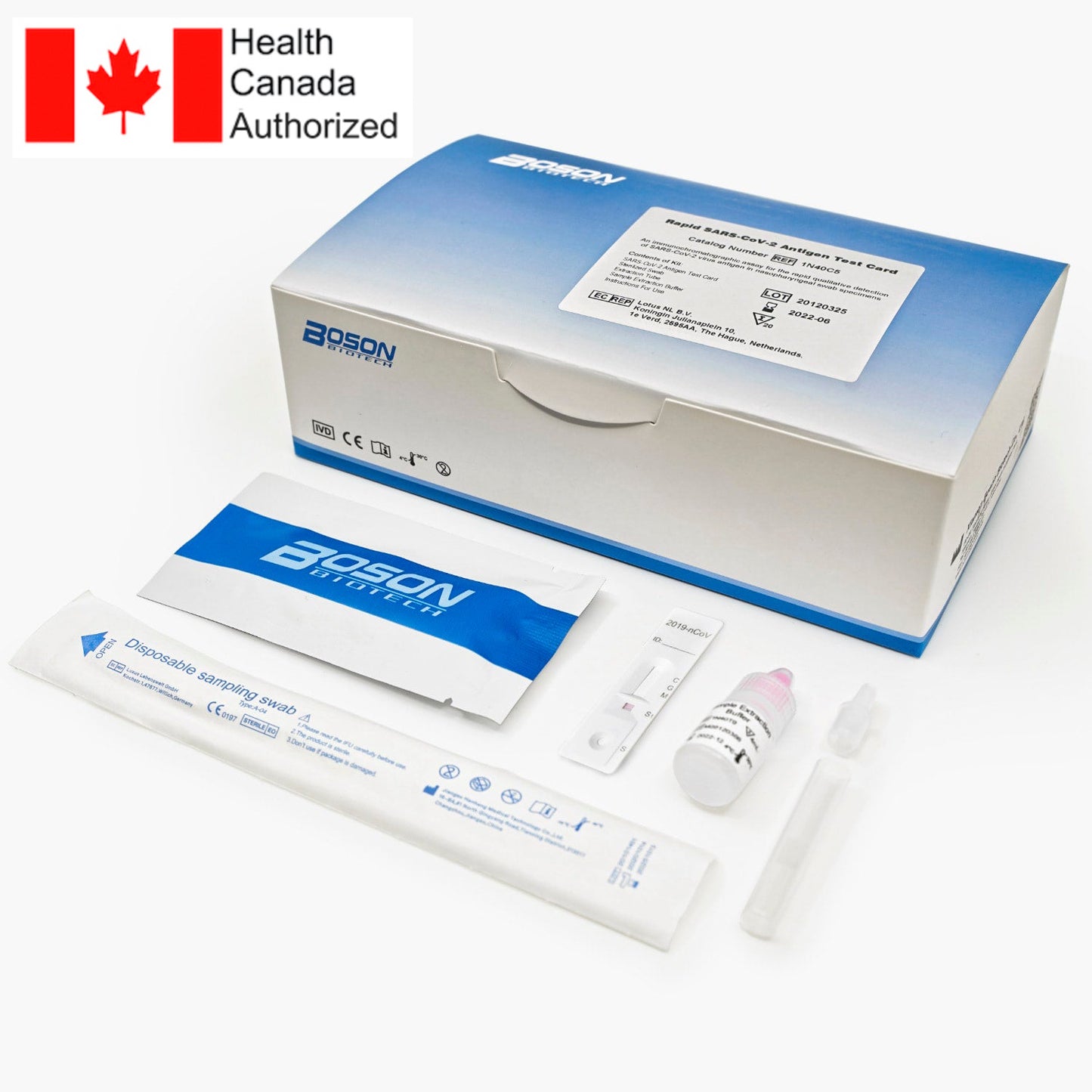 20x Boson's COVID-19 Rapid Test Kit - 🇨🇦 Health Canada Authorized