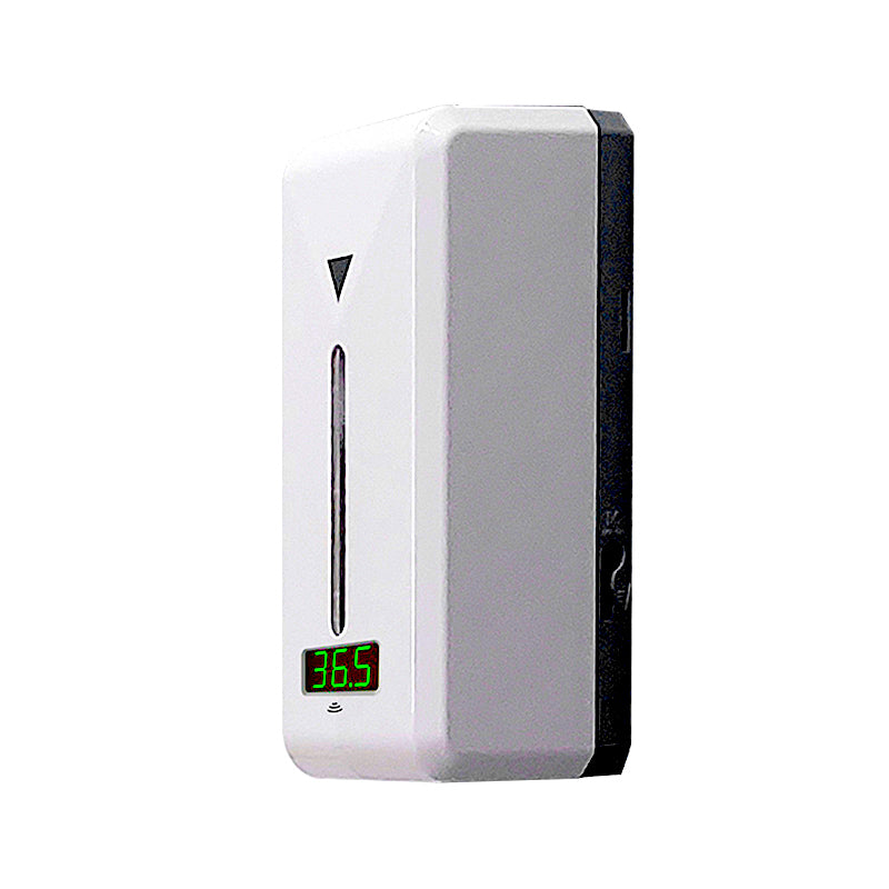 Wall Mounted Automatic Hand Sanitizer Dispenser With Infrared Thermometer