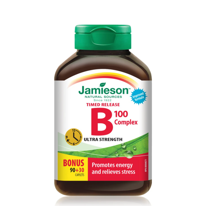 Jamieson Vitamin B Complex 120 Tablets - Timed Release | Medic Supplies Canada