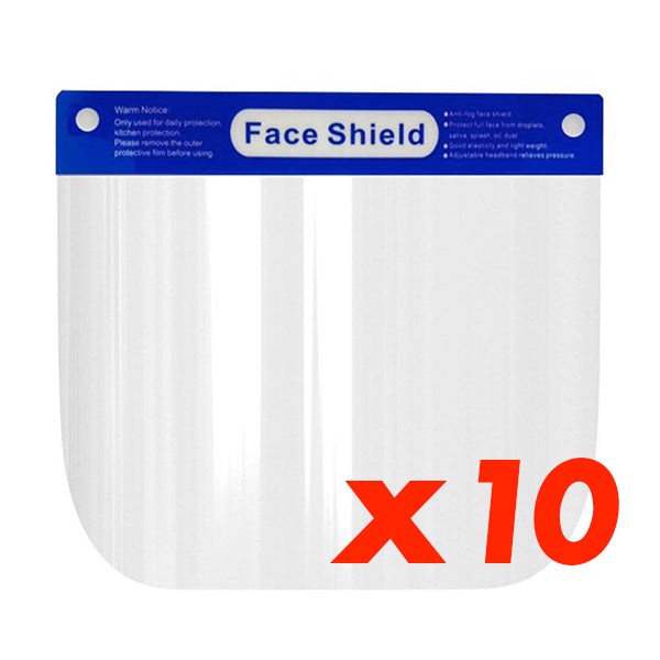 Set of 10 Face Shield